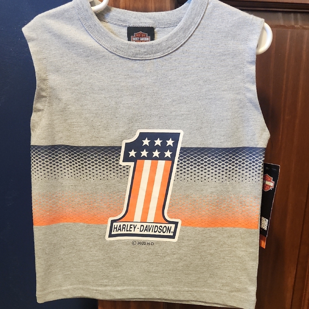 Harley-Davidson Gray Kids Tank Top